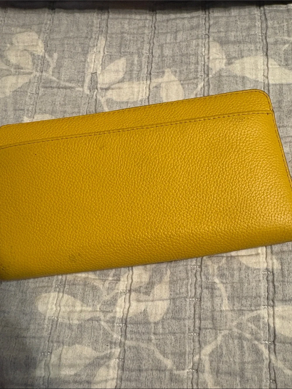 kate spade Navy Floral Tote with Yellow Zip Wallet